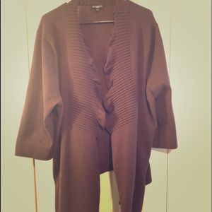 Brown fly away cardigan